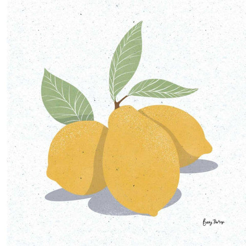 Fruity Cocktails V White Modern Wood Framed Art Print with Double Matting by Thorns, Becky