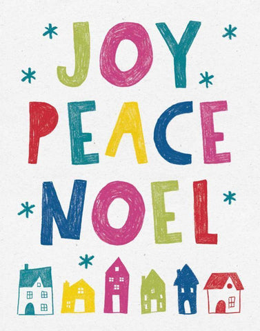 Merry and Bright I Black Ornate Wood Framed Art Print with Double Matting by Hershey, Moira