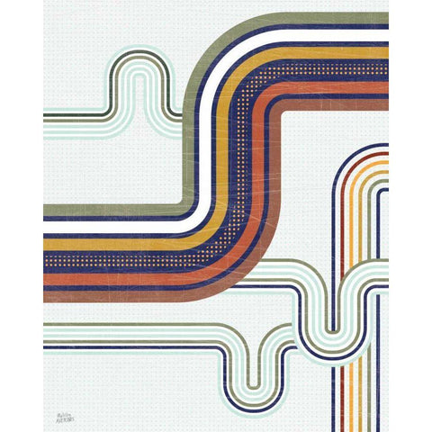 Retro Subway I White Modern Wood Framed Art Print by Averinos, Melissa