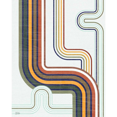 Retro Subway II White Modern Wood Framed Art Print by Averinos, Melissa