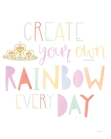 Lets Chase Rainbows III Black Ornate Wood Framed Art Print with Double Matting by Jackson, Jenaya