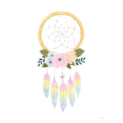 Lets Chase Rainbows IX White Modern Wood Framed Art Print by Jackson, Jenaya