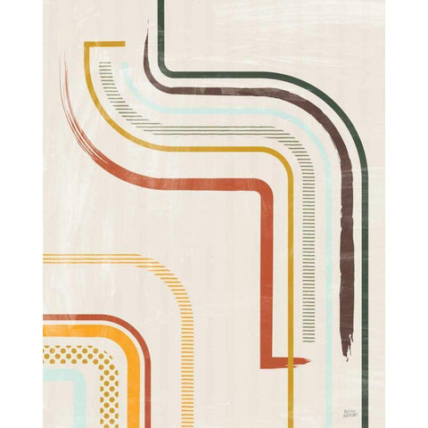 Lingering Lines I White Modern Wood Framed Art Print by Averinos, Melissa