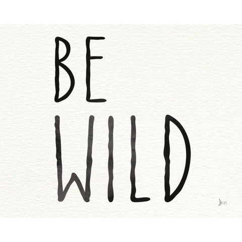 Little Jewels Be Wild White Modern Wood Framed Art Print by Aiken, Jess