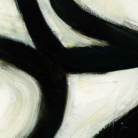 In the Maze II Crop Black Modern Wood Framed Art Print by Davies, Jane