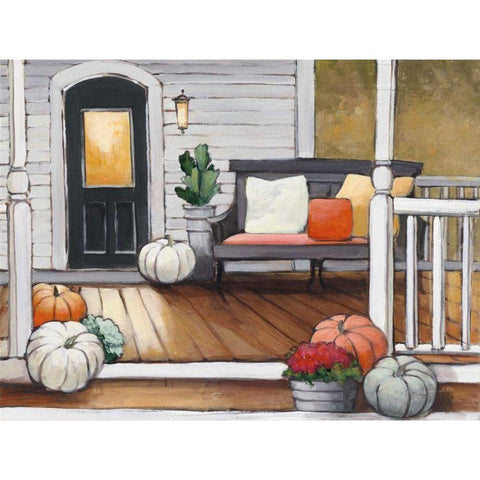 October Evening White Modern Wood Framed Art Print by Purinton, Julia