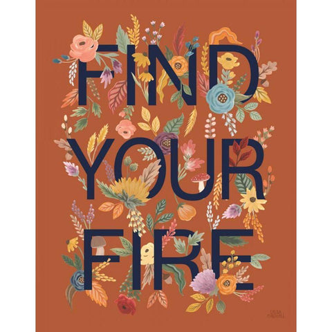 Harvest Garden III Rust Black Modern Wood Framed Art Print by Marshall, Laura