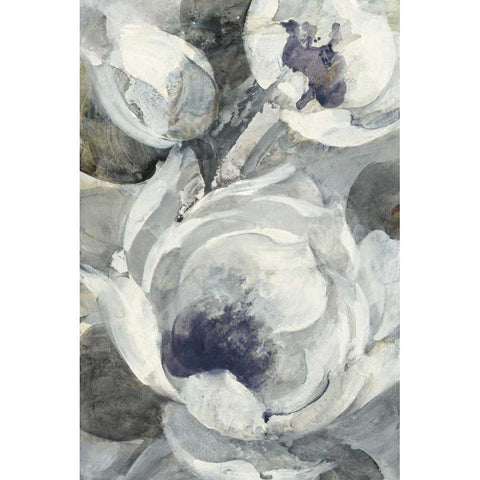 Navy Delight I Black Modern Wood Framed Art Print by Hristova, Albena