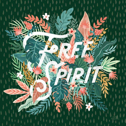 Jungle Hangout IV No Sloth Emerald Green Black Ornate Wood Framed Art Print with Double Matting by Marshall, Laura