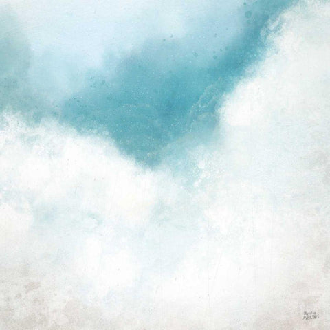 Cloudscape I White Modern Wood Framed Art Print with Double Matting by Averinos, Melissa