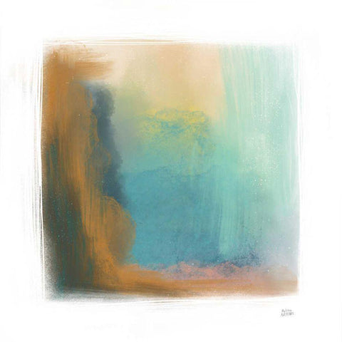 Soft Abstract I White Modern Wood Framed Art Print with Double Matting by Averinos, Melissa