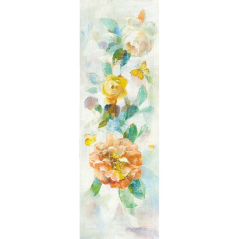 Blooming Splendor IV White Modern Wood Framed Art Print by Nai, Danhui