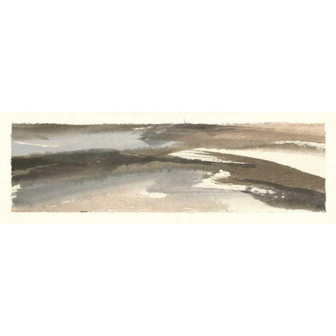 Brushscape VI White Modern Wood Framed Art Print by Paschke, Chris