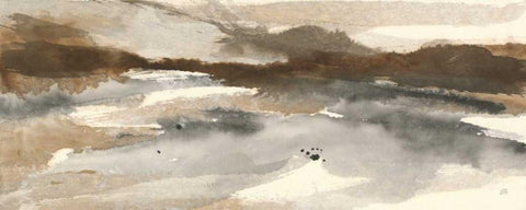 Imagine II White Modern Wood Framed Art Print with Double Matting by Paschke, Chris