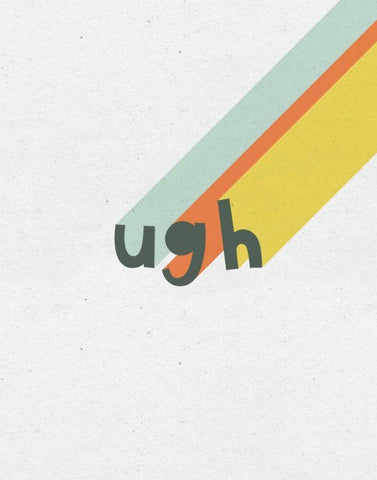 Rainbow Words II White Modern Wood Framed Art Print with Double Matting by Hershey, Moira