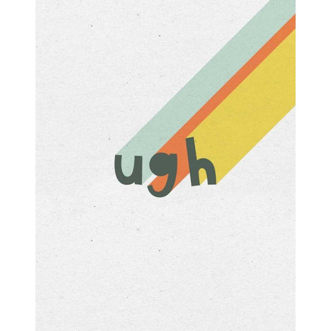 Rainbow Words II Black Modern Wood Framed Art Print by Hershey, Moira