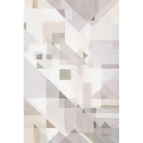 Try Angles IV Neutral Sage Gold Ornate Wood Framed Art Print with Double Matting by Nai, Danhui