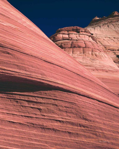 Coyote Buttes II Blush White Modern Wood Framed Art Print with Double Matting by Majchrowicz, Alan