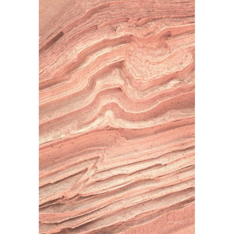 Coyote Buttes IV Blush Orange White Modern Wood Framed Art Print by Majchrowicz, Alan