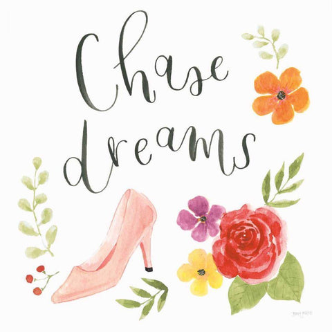 Chase Dreams I Autumn Black Modern Wood Framed Art Print with Double Matting by Jackson, Jenaya