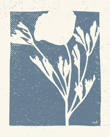 Joyful Spring II Bluestone Black Ornate Wood Framed Art Print with Double Matting by Hershey, Moira