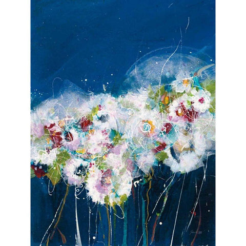 Garden Party II Black Modern Wood Framed Art Print by Griggs, Jan