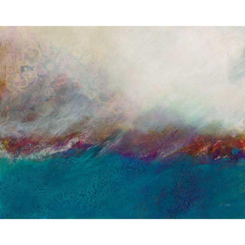 Ocean I Gold Ornate Wood Framed Art Print with Double Matting by Griggs, Jan