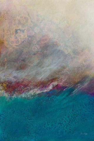 Ocean II Black Ornate Wood Framed Art Print with Double Matting by Griggs, Jan