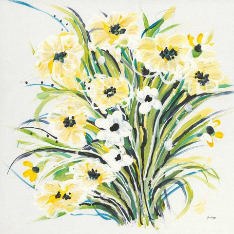 Spring II Gold Ornate Wood Framed Art Print with Double Matting by Griggs, Jan