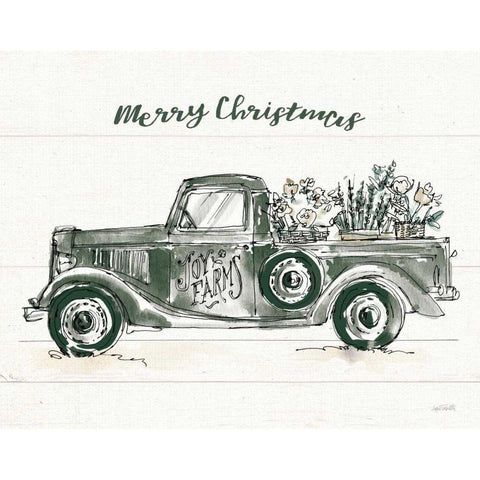 Modern Farmhouse VIII Dark Green Gold Ornate Wood Framed Art Print with Double Matting by Tavoletti, Anne