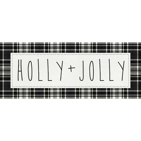 Cozy Christmas II Black Modern Wood Framed Art Print with Double Matting by Wild Apple Portfolio