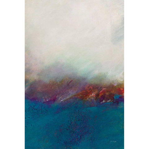 Ocean III Gold Ornate Wood Framed Art Print with Double Matting by Griggs, Jan