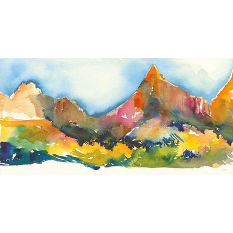 Canyon Country Black Modern Wood Framed Art Print by Rice, Kristy