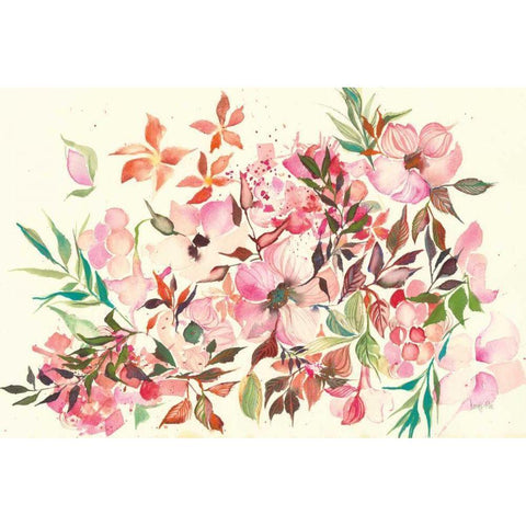 Dogwood Spring Gold Ornate Wood Framed Art Print with Double Matting by Rice, Kristy