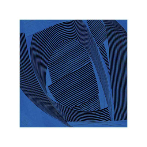 Weaving I Black Modern Wood Framed Art Print with Double Matting by Schick, Mike