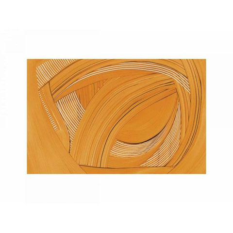 Weaving II Black Modern Wood Framed Art Print with Double Matting by Schick, Mike