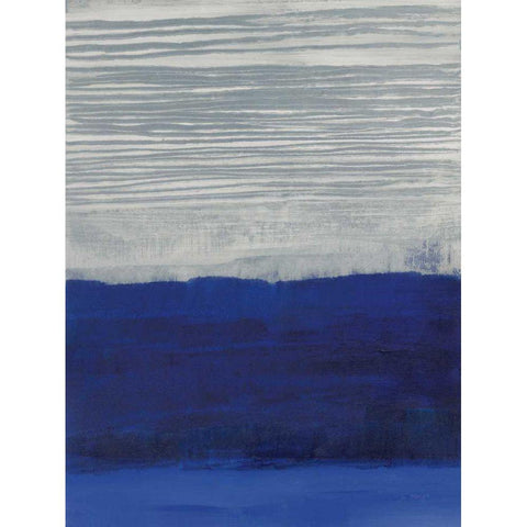 Gray Haze White Modern Wood Framed Art Print by Maye, Jo