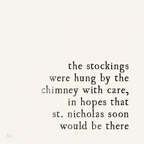 Simple Christmas II Cream White Modern Wood Framed Art Print with Double Matting by Marshall, Laura