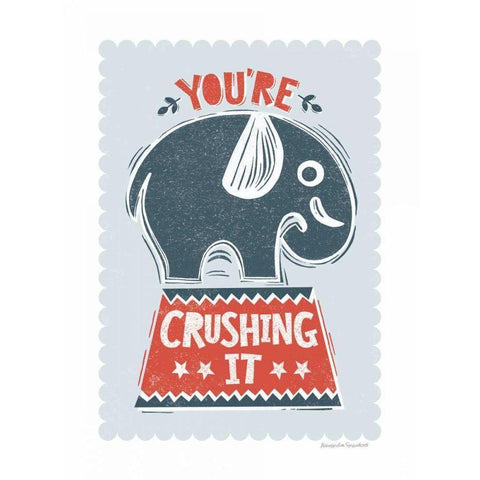 Crushing It Gold Ornate Wood Framed Art Print with Double Matting by Snowdon, Alexandra