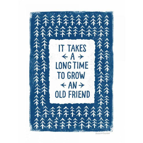 Old Friend White Modern Wood Framed Art Print by Snowdon, Alexandra