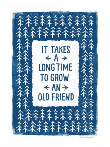 Old Friend White Modern Wood Framed Art Print with Double Matting by Snowdon, Alexandra