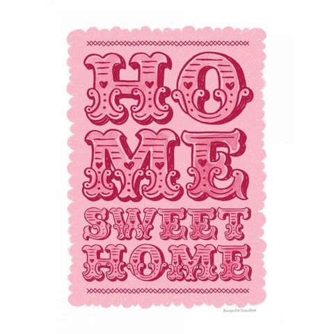 Home Sweet Home Gold Ornate Wood Framed Art Print with Double Matting by Snowdon, Alexandra