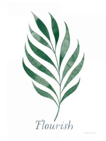 Botanic Inspiration I White Modern Wood Framed Art Print with Double Matting by Snowdon, Alexandra