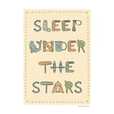 Sleep Under the Stars Gold Ornate Wood Framed Art Print with Double Matting by Snowdon, Alexandra