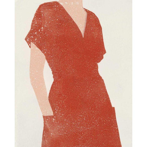 All Dressed Up I White Modern Wood Framed Art Print by Hershey, Moira