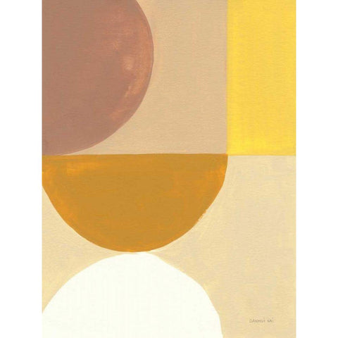 Retro Abstract V White Modern Wood Framed Art Print by Nai, Danhui