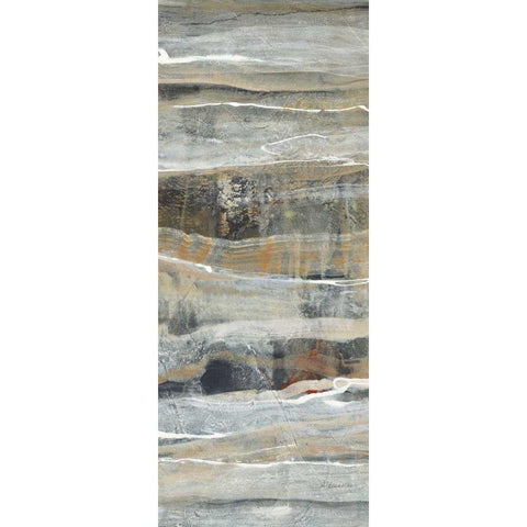 Spring Stream II Gold Ornate Wood Framed Art Print with Double Matting by Hristova, Albena