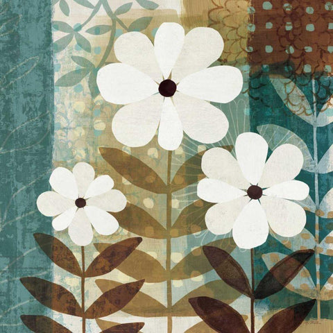 Floral Dream II WAG Black Modern Wood Framed Art Print by Mullan, Michael