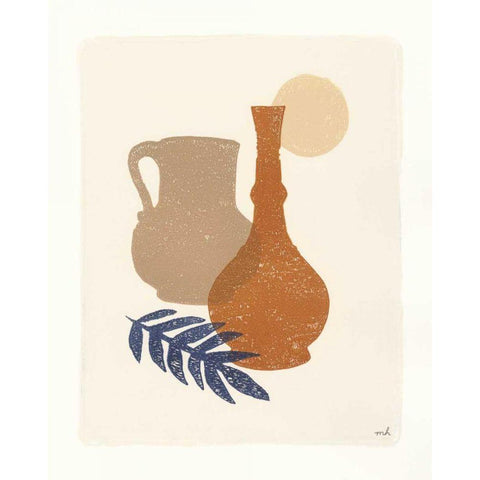 Oasis II Black Modern Wood Framed Art Print by Hershey, Moira