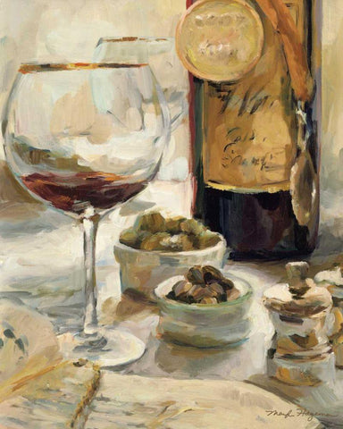 Award Winning Wine I Black Ornate Wood Framed Art Print with Double Matting by Hageman, Marilyn